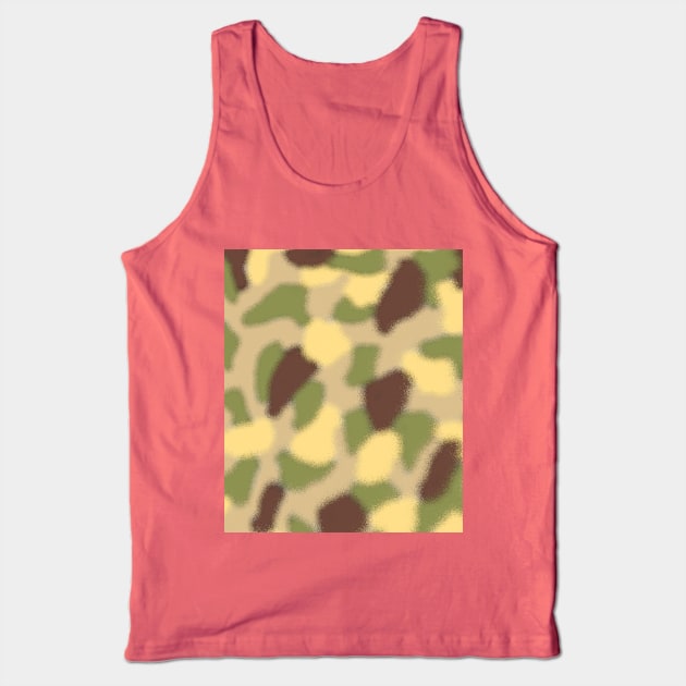 Military Camouflage Army Green Camo Pattern through glass Tank Top by JonDelorme